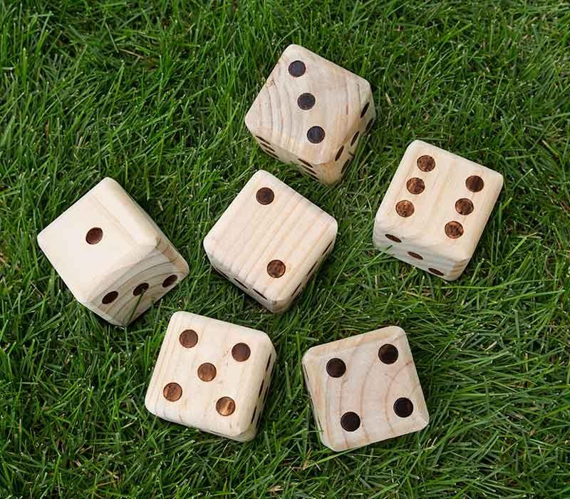 Giant Wooden Yard Dice - Kind Designs