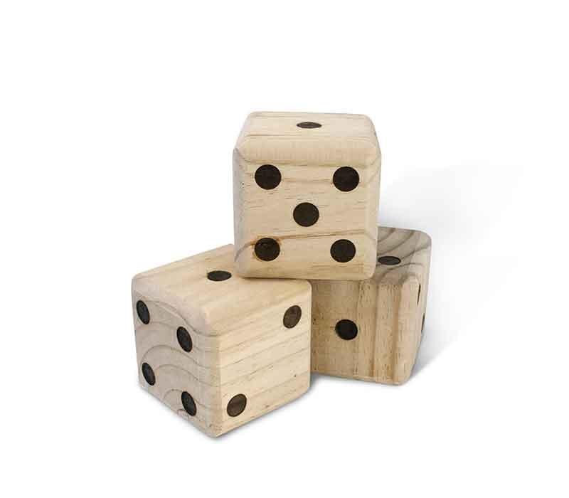 Giant Wooden Yard Dice - Kind Designs