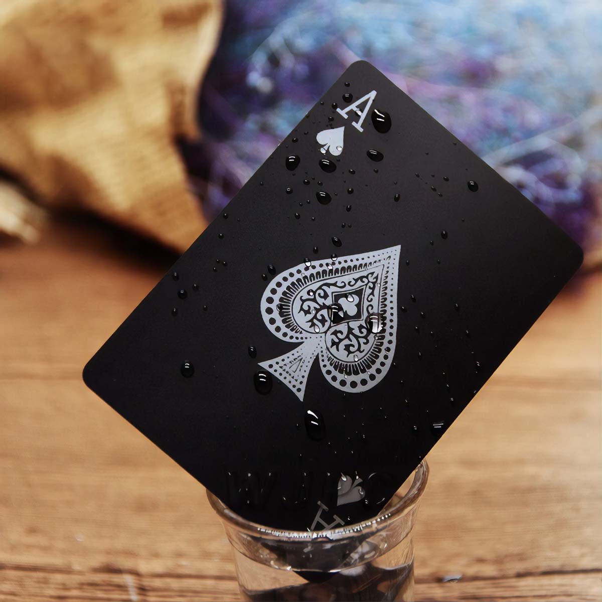 Men's Black Edition Waterproof Card Deck - Kind Designs