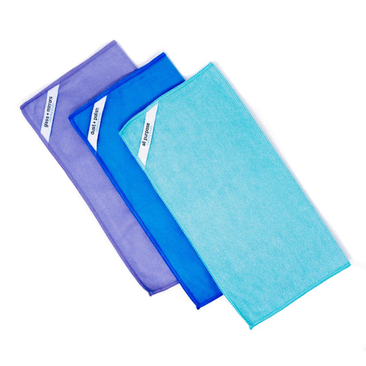 Microfiber Cleaning Cloth - All Purpose Kit (3-Pack) - Kind Designs